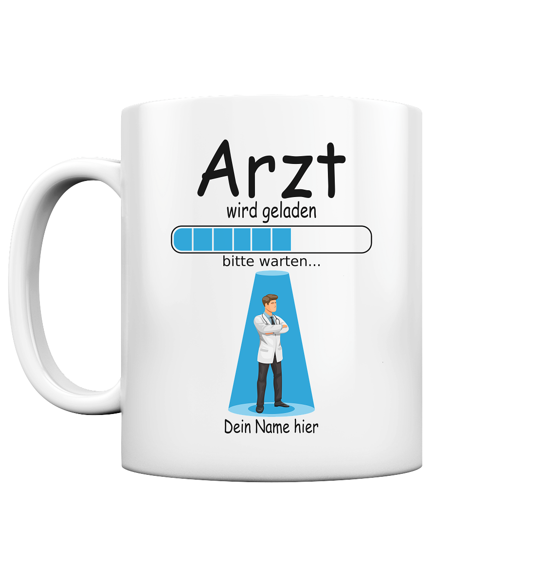 Tasse für Angehende Zukünftige Junge Ärzte Arzt Geschenk Personalisiert mit Arztnamen