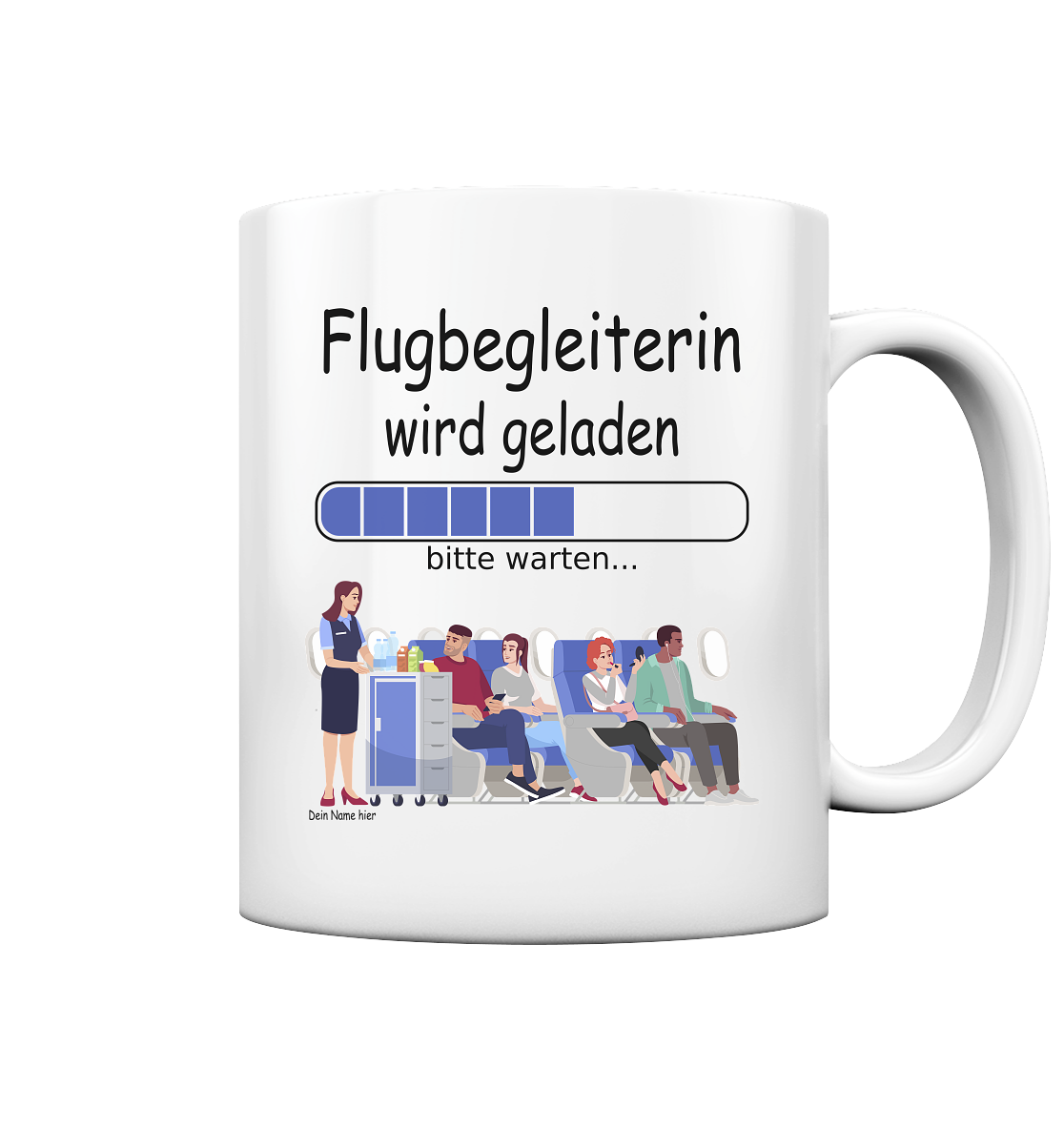 Flugbegleiterin Ausbildung | Ausbildungsbeginn Geschenk tasse