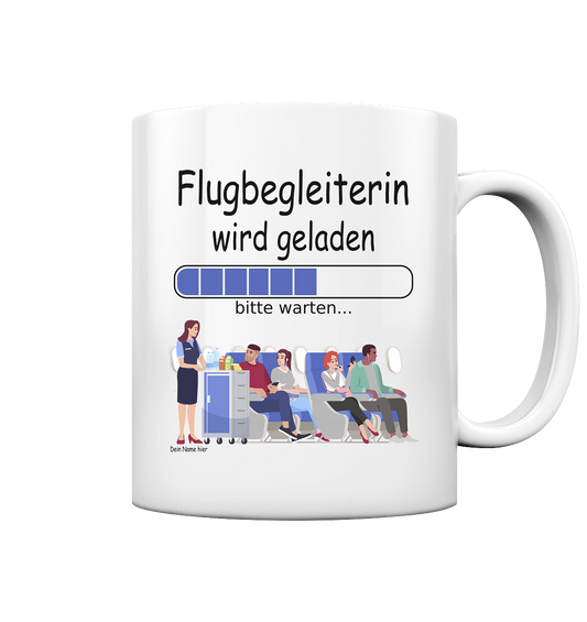 Flugbegleiterin Ausbildung | Ausbildungsbeginn Geschenk tasse
