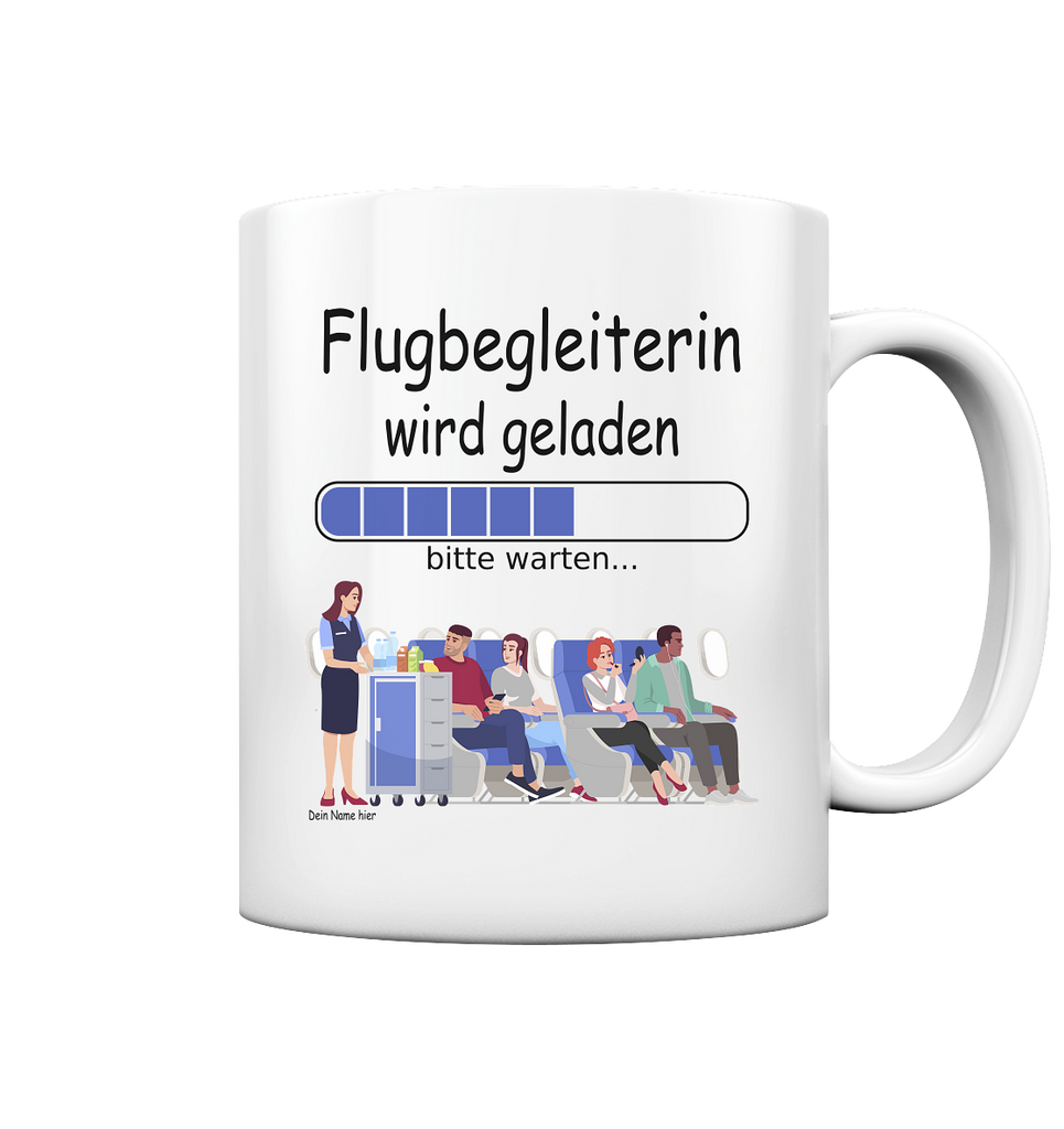 Flugbegleiterin Ausbildung | Ausbildungsbeginn Geschenk tasse