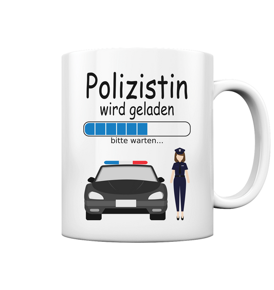 Angehende Polizistin Tasse zum Ausbildungsbeginn wird geladen