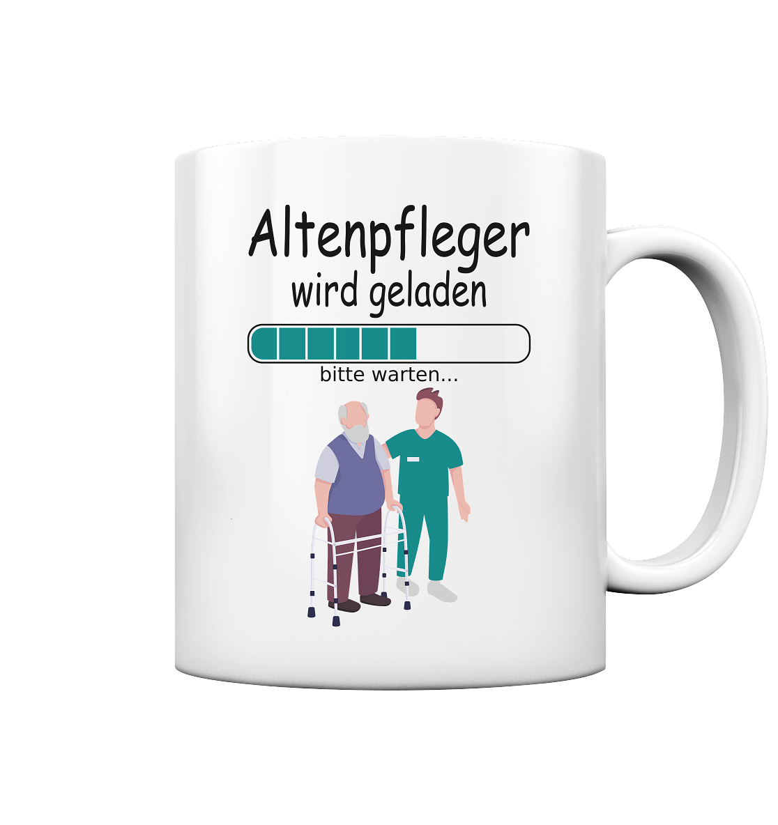 Angehender Altenpfleger Ausbildungsbeginn in Ausbildung Tasse als Geschenk