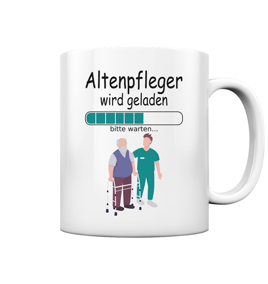 Angehender Altenpfleger Ausbildungsbeginn in Ausbildung Tasse als Geschenk