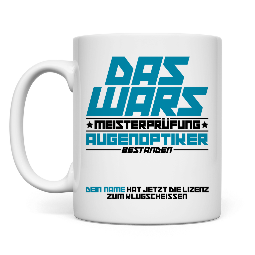 Augenoptiker Meister Bestanden | Geschenk