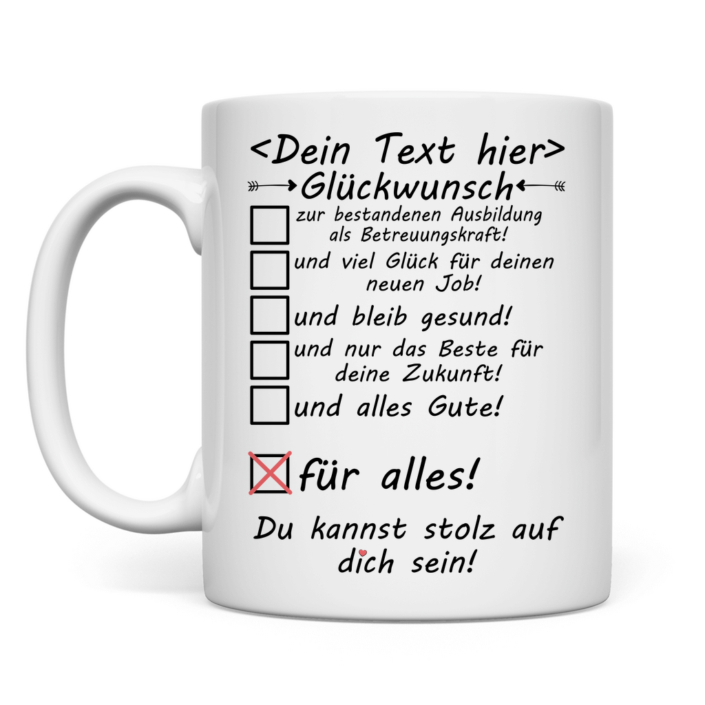 betreuungsassistent prüfung bestanden glückwunsch tasse