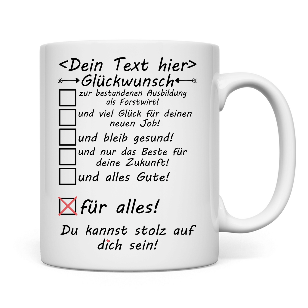Ausbildung zum Forstwirt bestanden | Geschenk