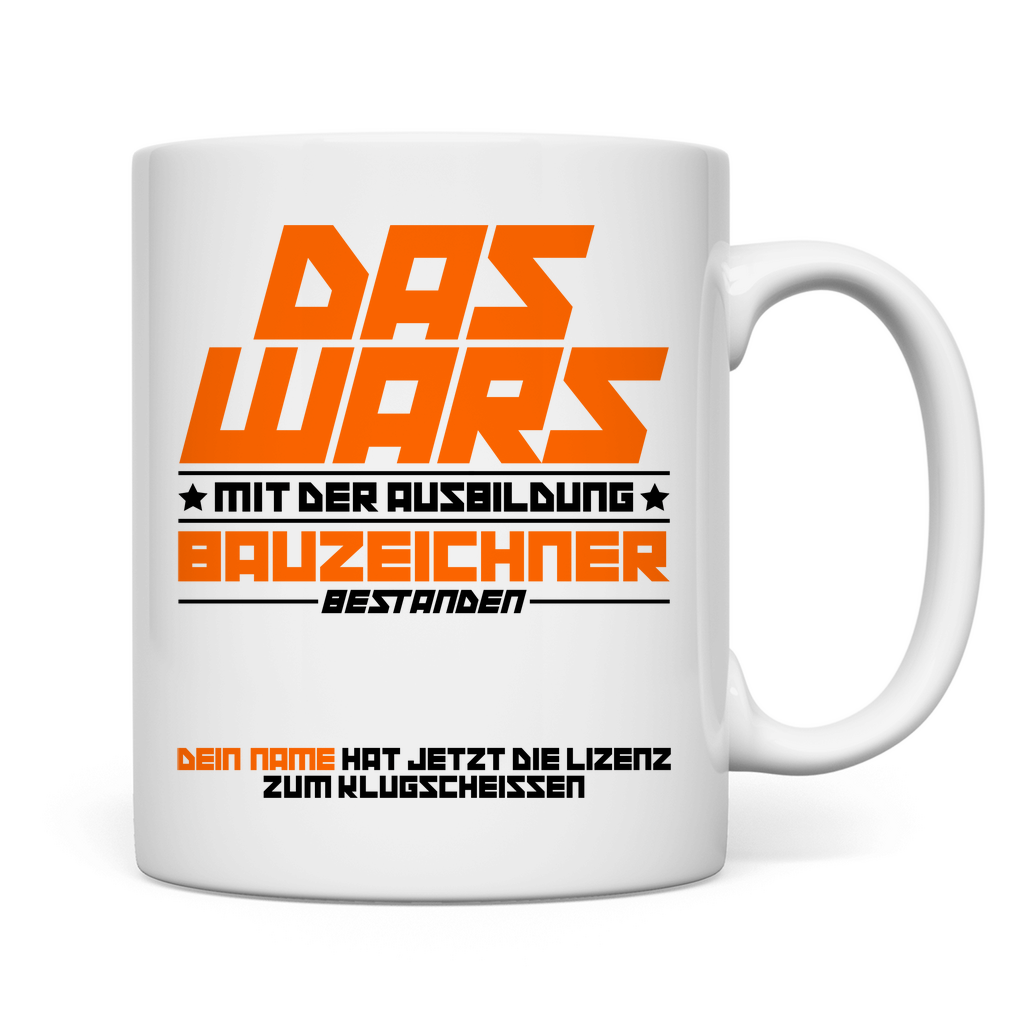 Bauzeichner Ausbildung bestanden | Geschenk