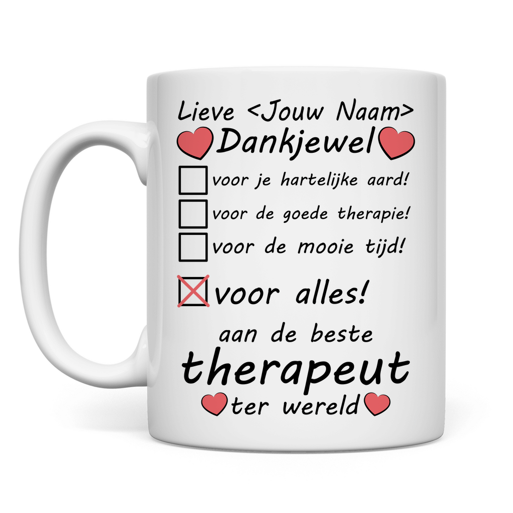 Bedankt voor Therapeut Mog - Afscheid - Therapie Einde Cadeau - Afscheidscadeau