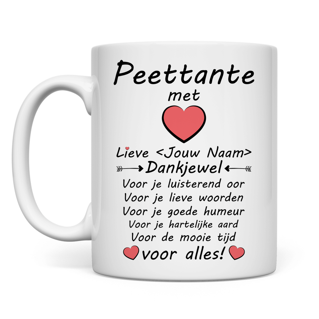 Bedankt voor best Peettante Mog - Leuk Cadeau - Bedankje - Gepersonaliseerd