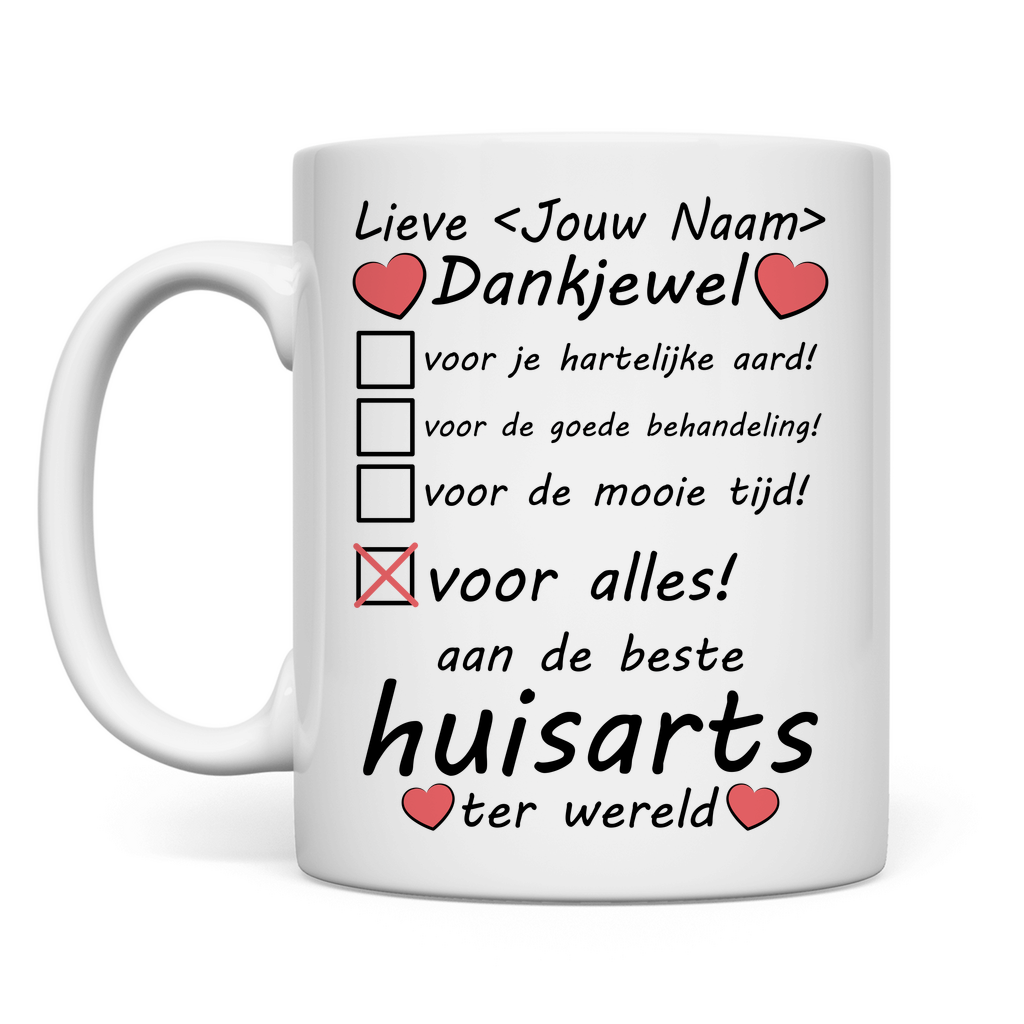 Bedankt voor Huisarts Mog - Pensioen Cadeau - Afscheidscadeau