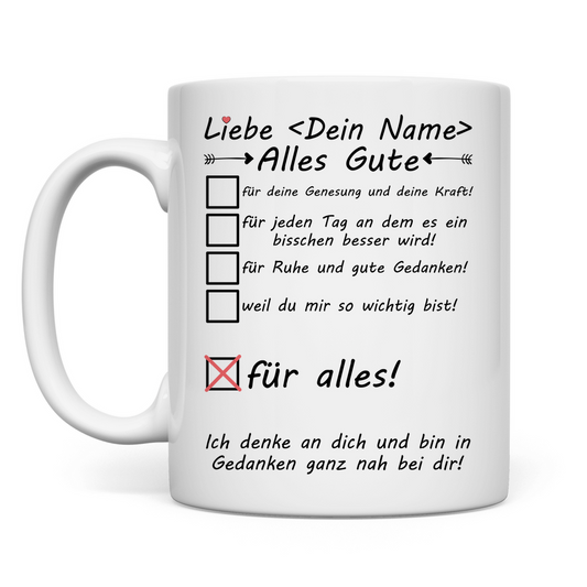 Beste Freundin im Krankenhaus - Tasse - Zur Genesung - Geschenk