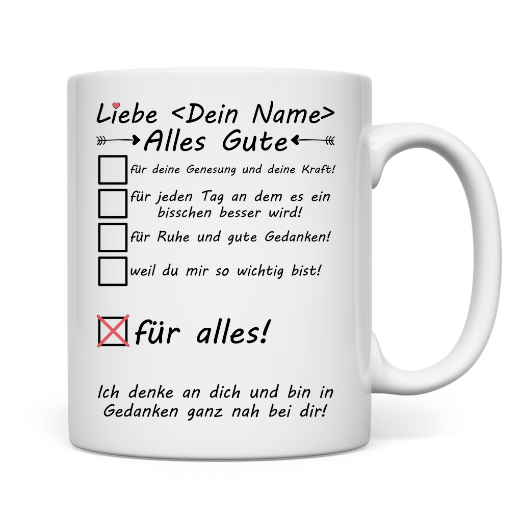 Beste Freundin im Krankenhaus - Tasse - Zur Genesung - Geschenk