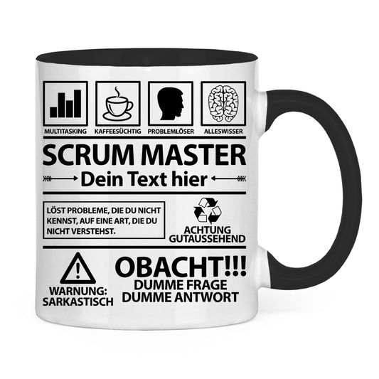 Scrum Master - Lustige Sprüche Tasse - Geschenk - Personalisierbar