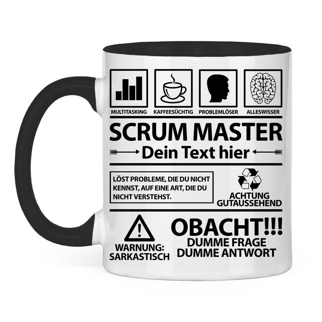 Scrum Master - Lustige Sprüche Tasse - Geschenk - Personalisierbar