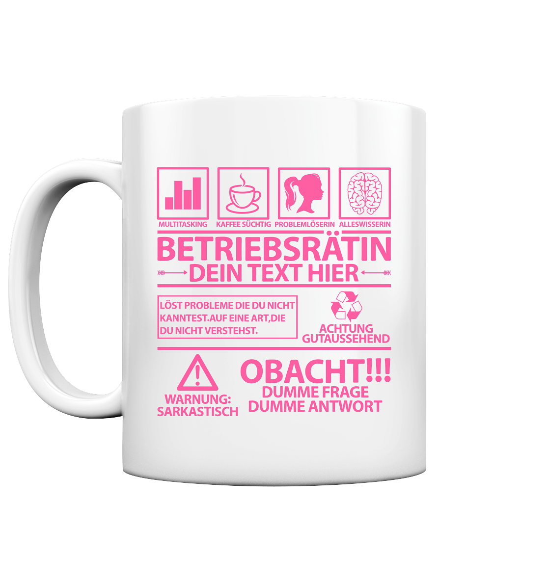 Betriebsrätin Lustige Tasse Personalisiert mit Namen Geschenk