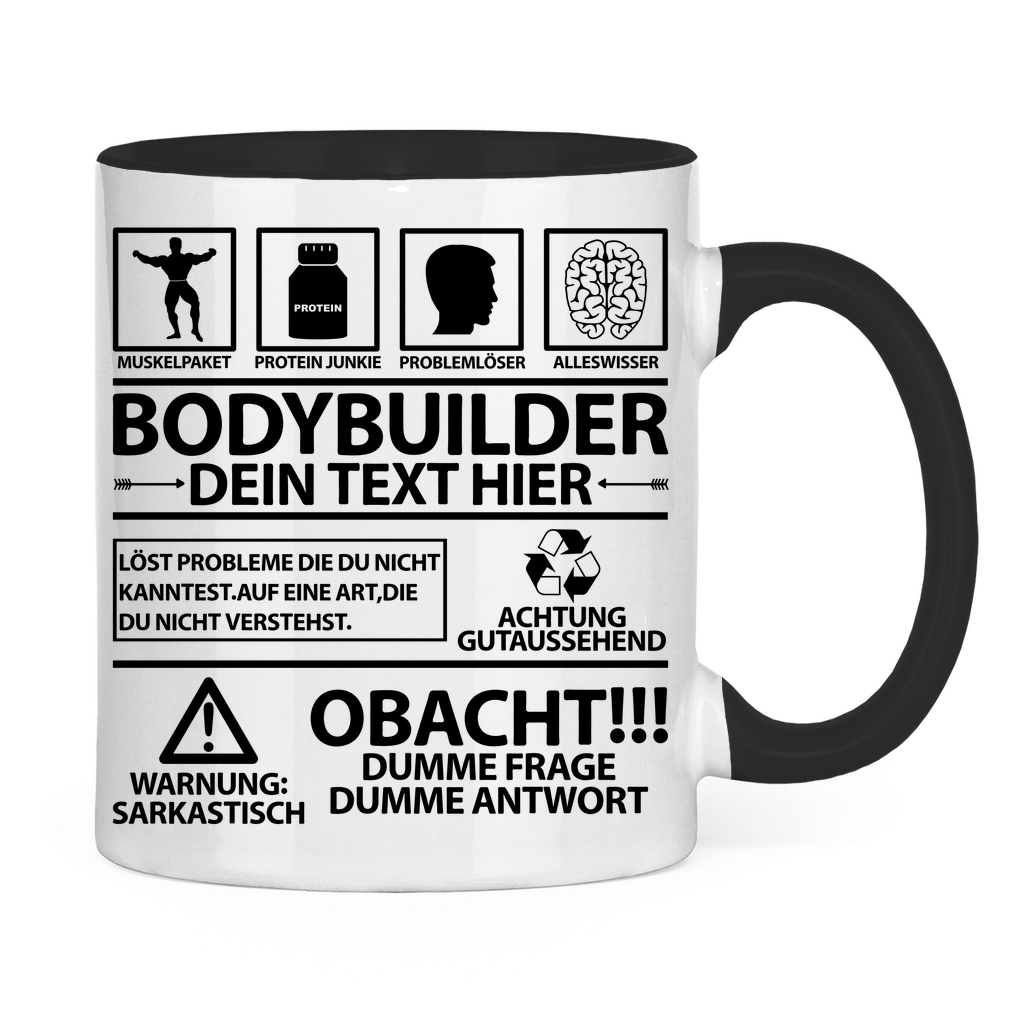Bodybuilder Freund Tasse | Personalisiert