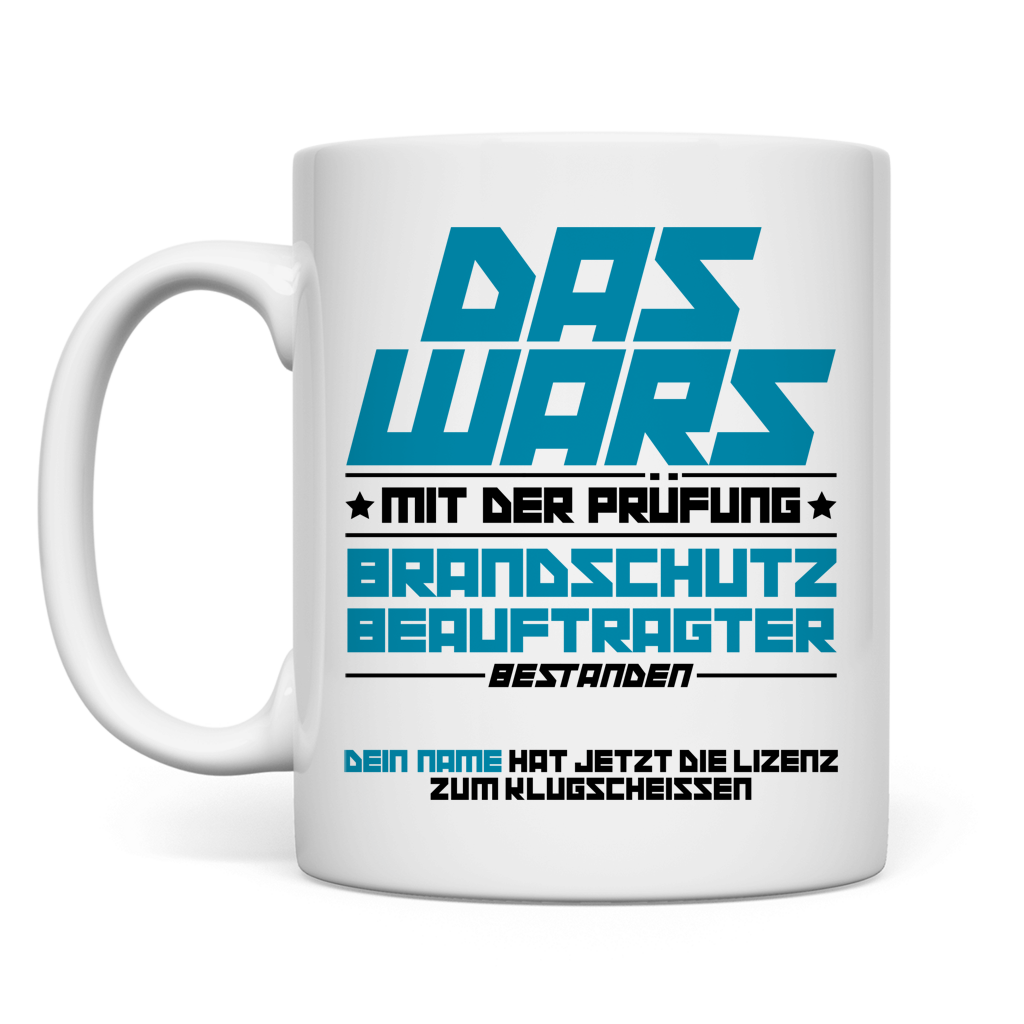 Brandschutzbeauftragter Geschenk Prüfung bestanden