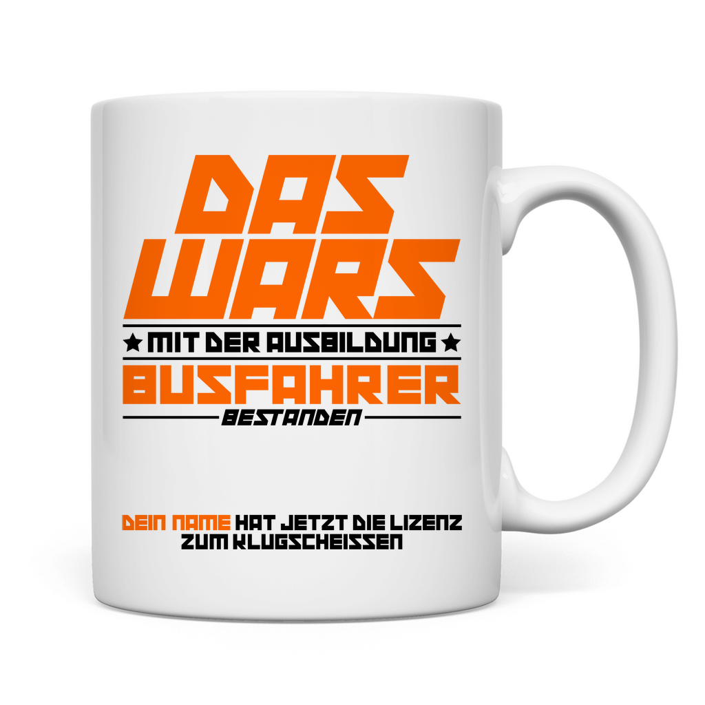 Busfahrer Ausbildung bestanden | Geschenk