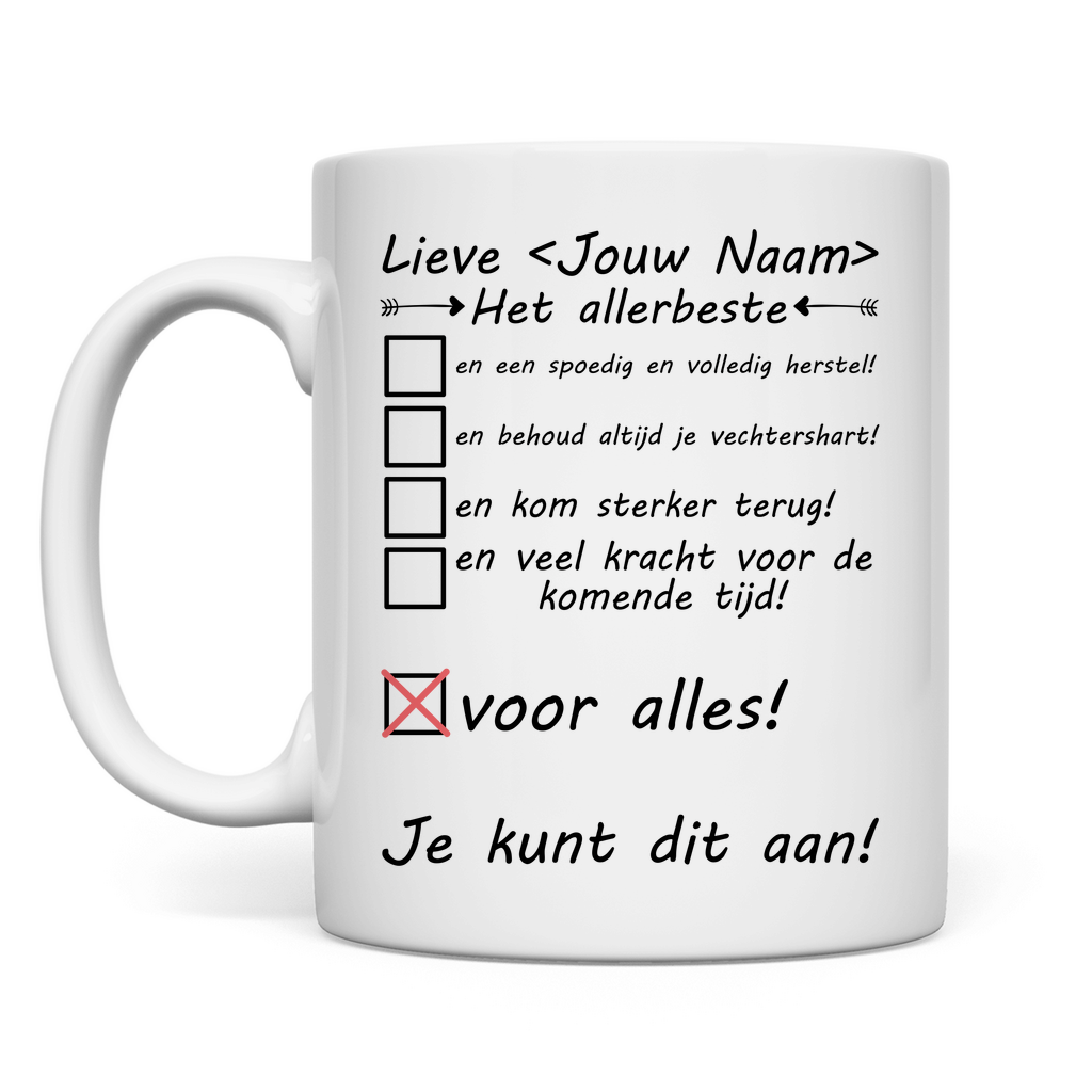 Cadeau bij Ernstige Ziekte Mog - Voor langdurig Collega - Gepersonaliseerd