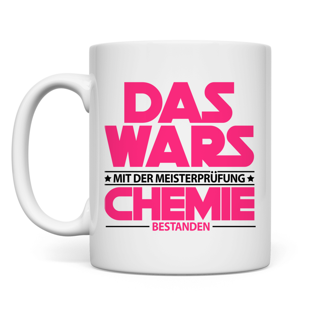 Chemie Meister | Bestandene Prüfung | Tasse