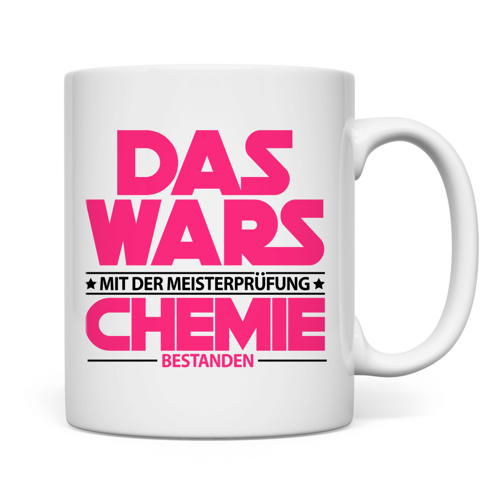 Chemie Meister | Bestandene Prüfung | Tasse