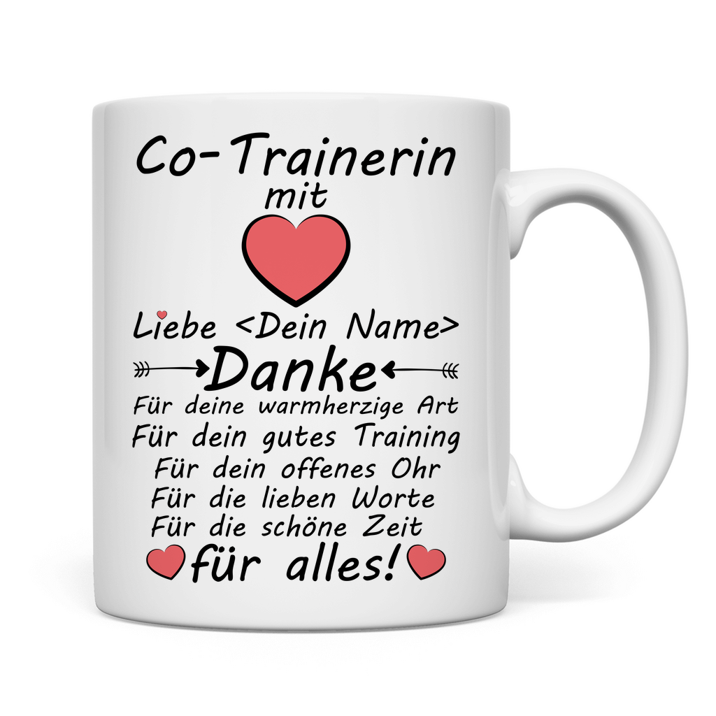 Co Trainer Trainerin | Geschenk mit Herz