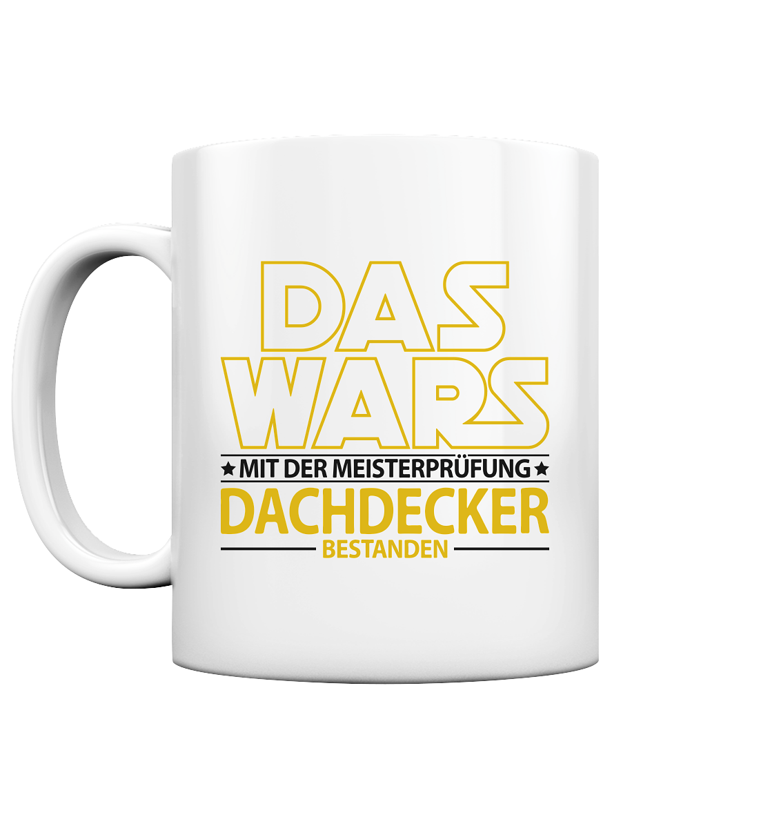 Dachdecker bestanden Tasse Geschenk zur Meisterprüfung