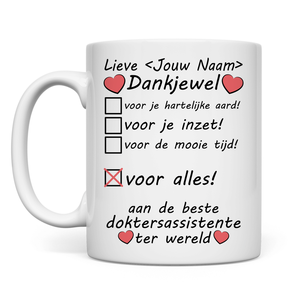 Dag van de Doktersassistente Cadeau - Bedankje Afscheidscadeau Mog