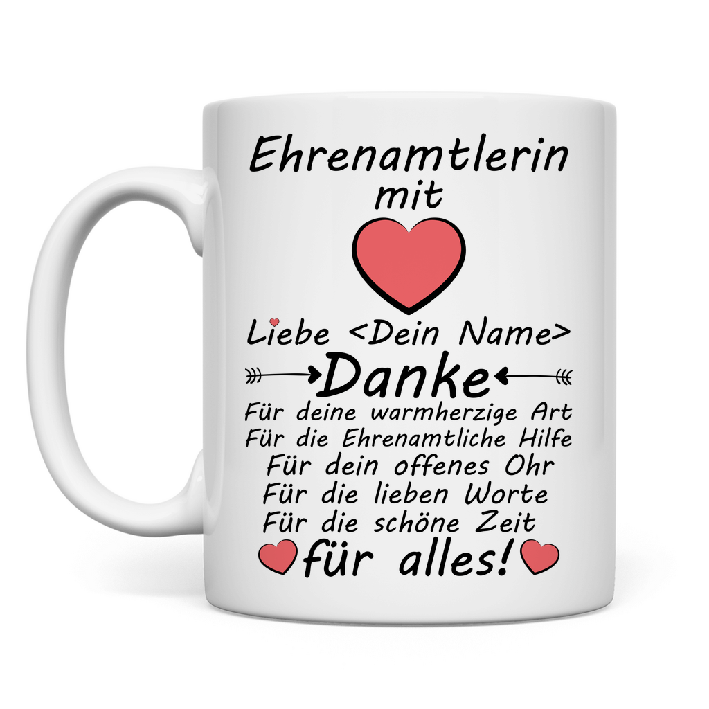 Danke Dankeschön an Ehrenamtler | Tasse