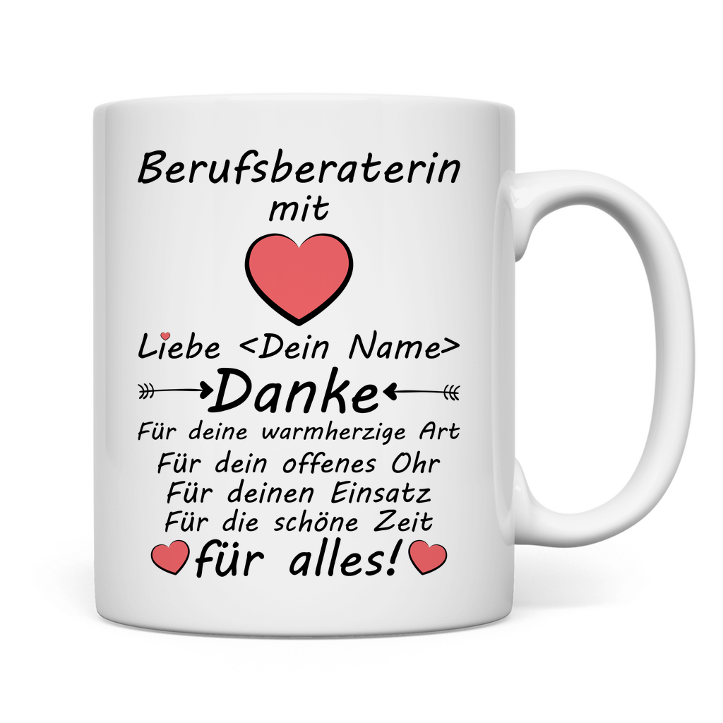 Danke an Berufsberater - Tasse - Berufsberatung Geschenk
