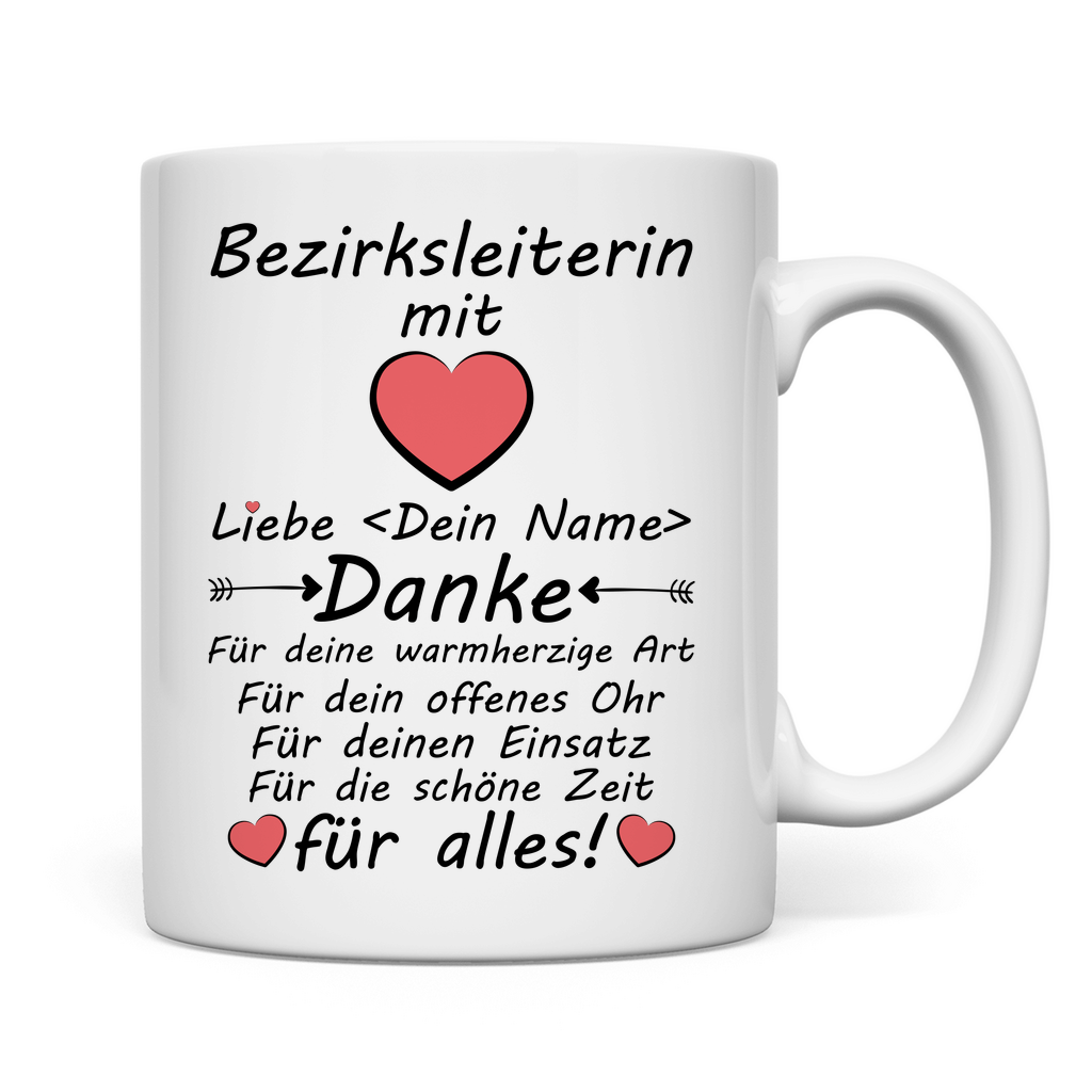Danke an Bezirksleiter - Tasse - Bezirksleitung Geschenk zum Abschied