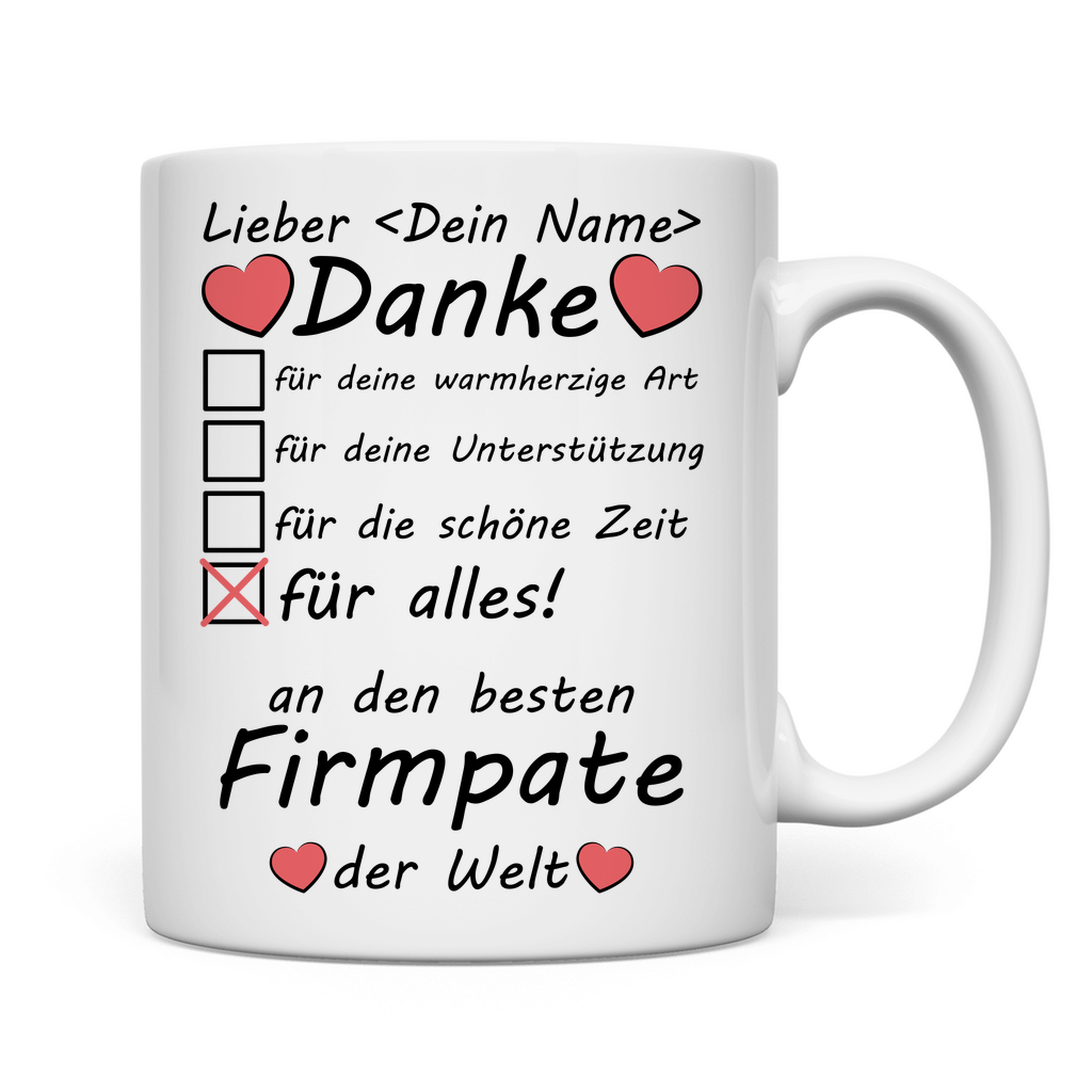 Bester Firmpate der Welt | Geschenk | Tasse  2