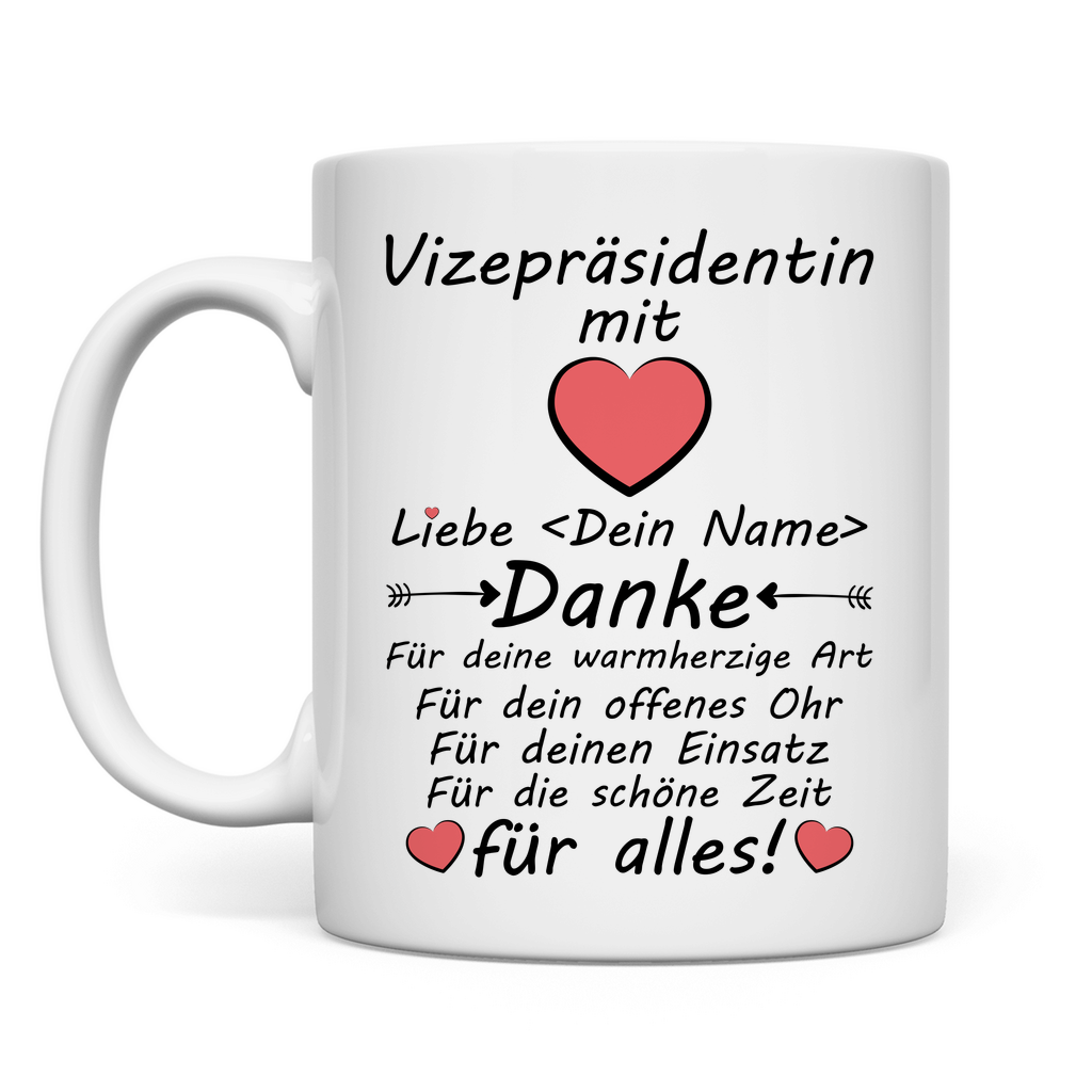 Danke an Vizepräsident - Dankeschön Tasse - Geschenk zum Abschied