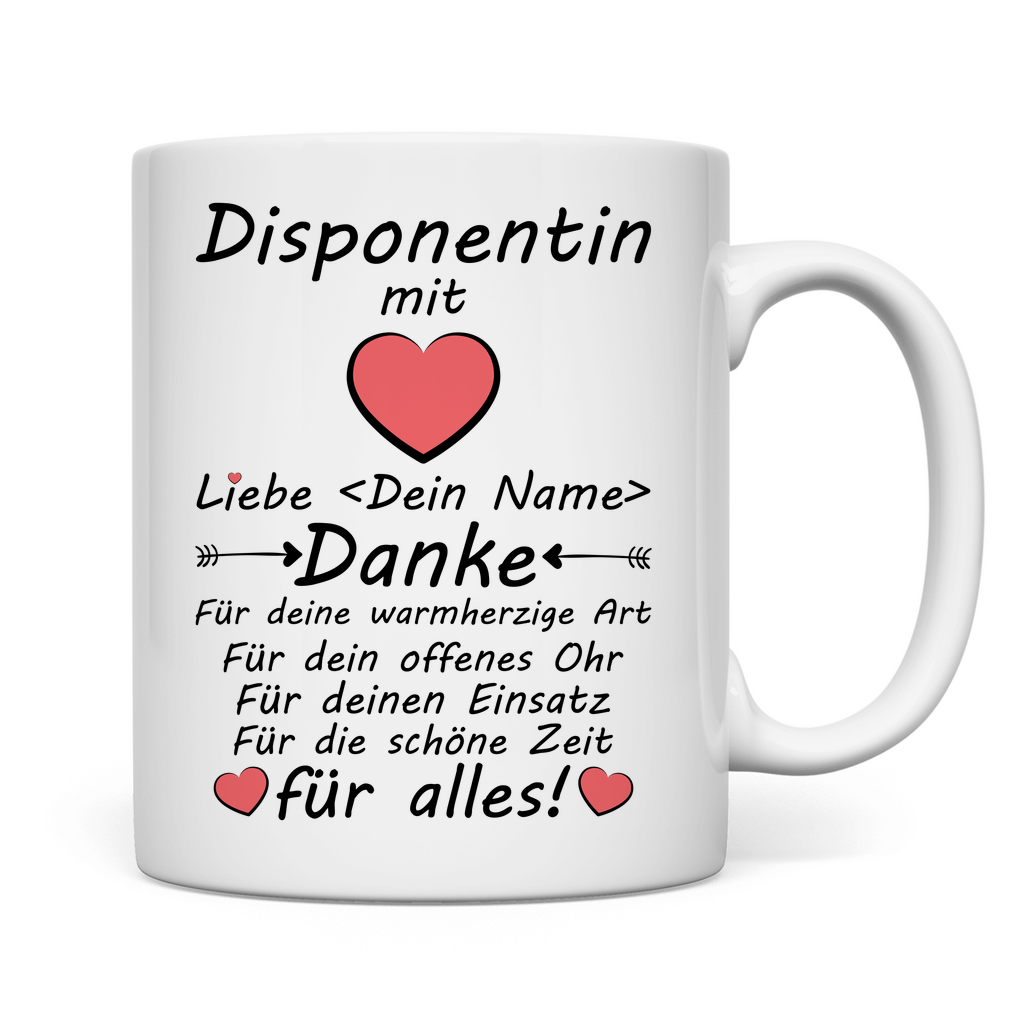 Danke an besten Disponent - Tasse - Geschenk zum Abschied - Rente