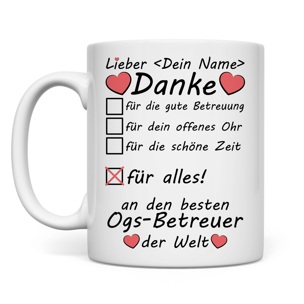 Danke an OGS Betreuer | Abschiedsgeschenk