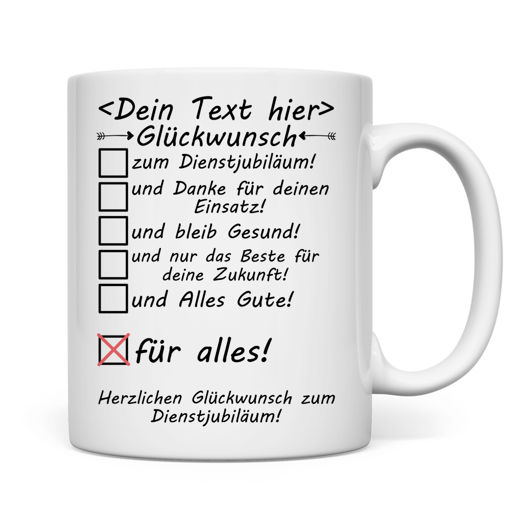 Danke an Chef zum Jubiläum | Tasse