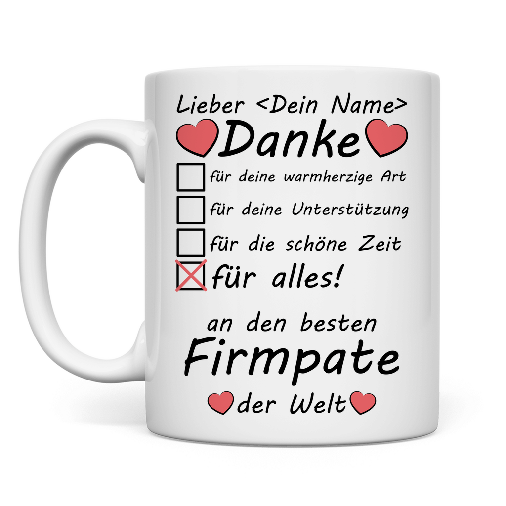 Bester Firmpate der Welt | Geschenk | Tasse 