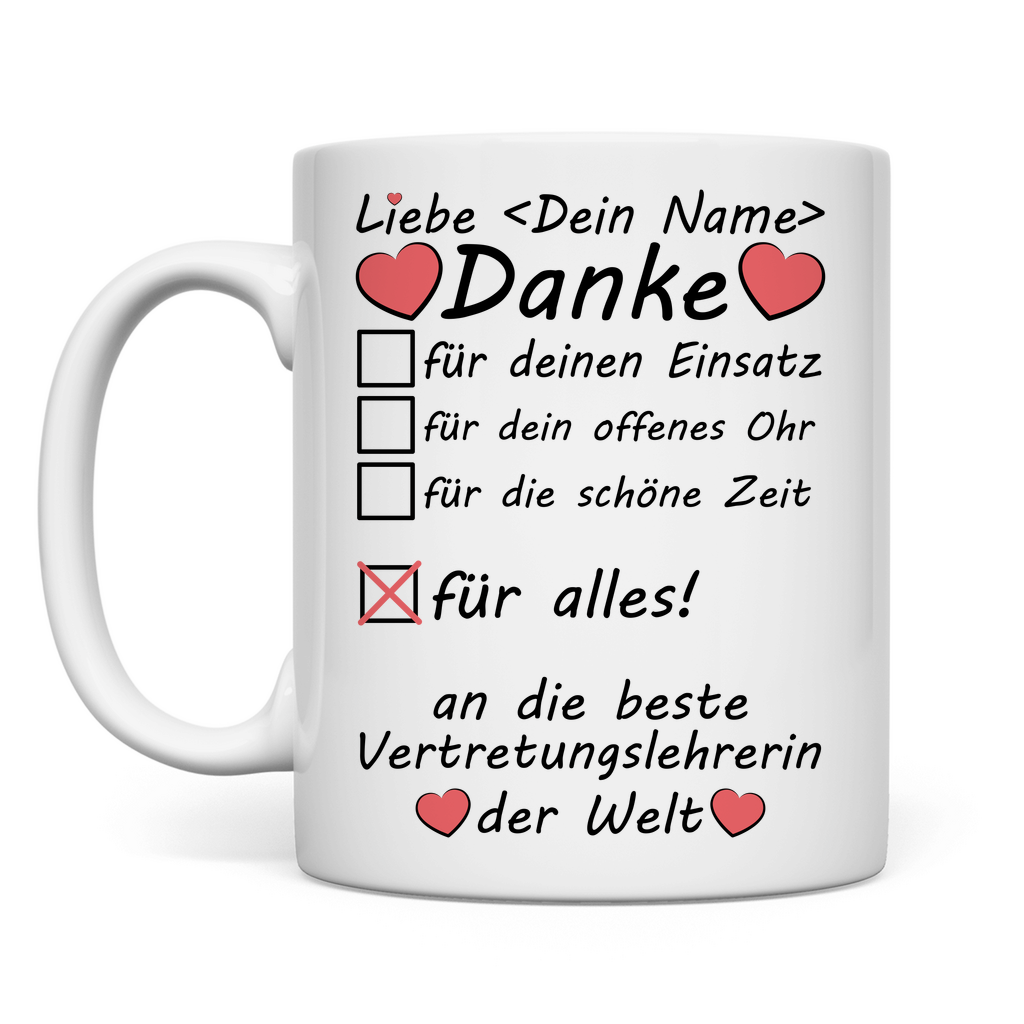 Danke an Vertretungslehrer | Geschenk