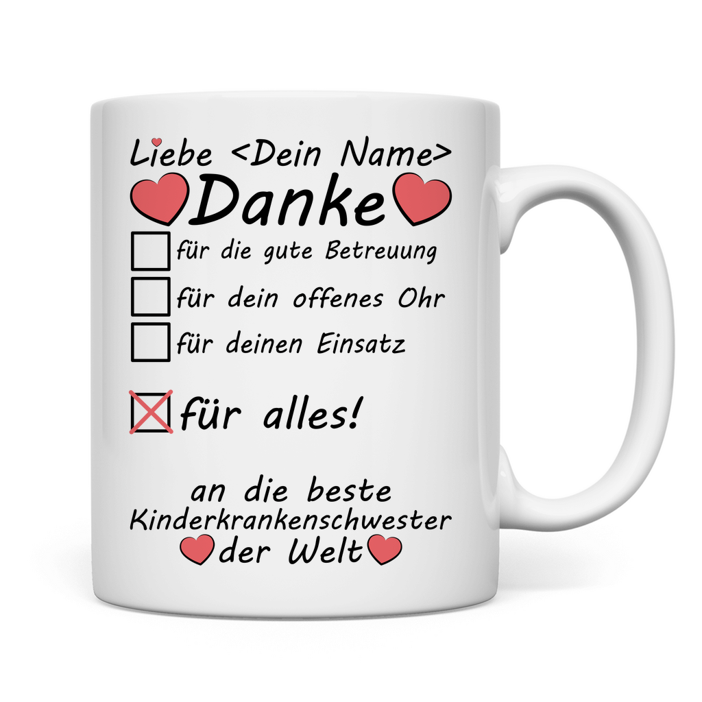 Danke an Kinderkrankenschwester | Abschied | Geschenk