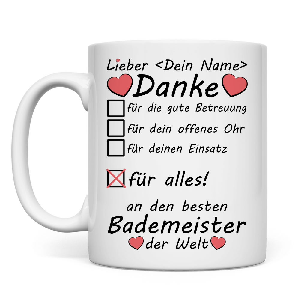 Danke sagen an Bademeister | Abschiedsgeschenk