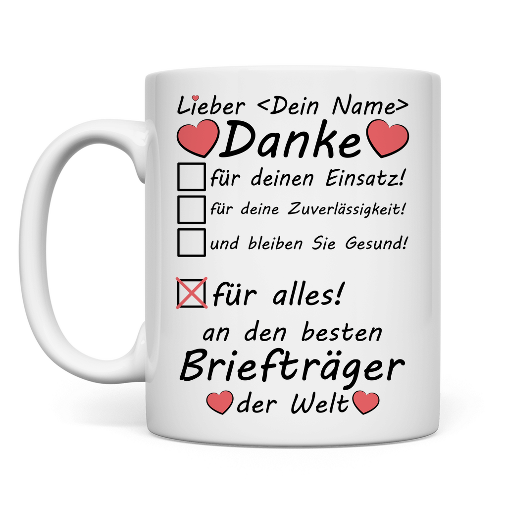 Danke an Briefträger | Weihnachtsgeschenk