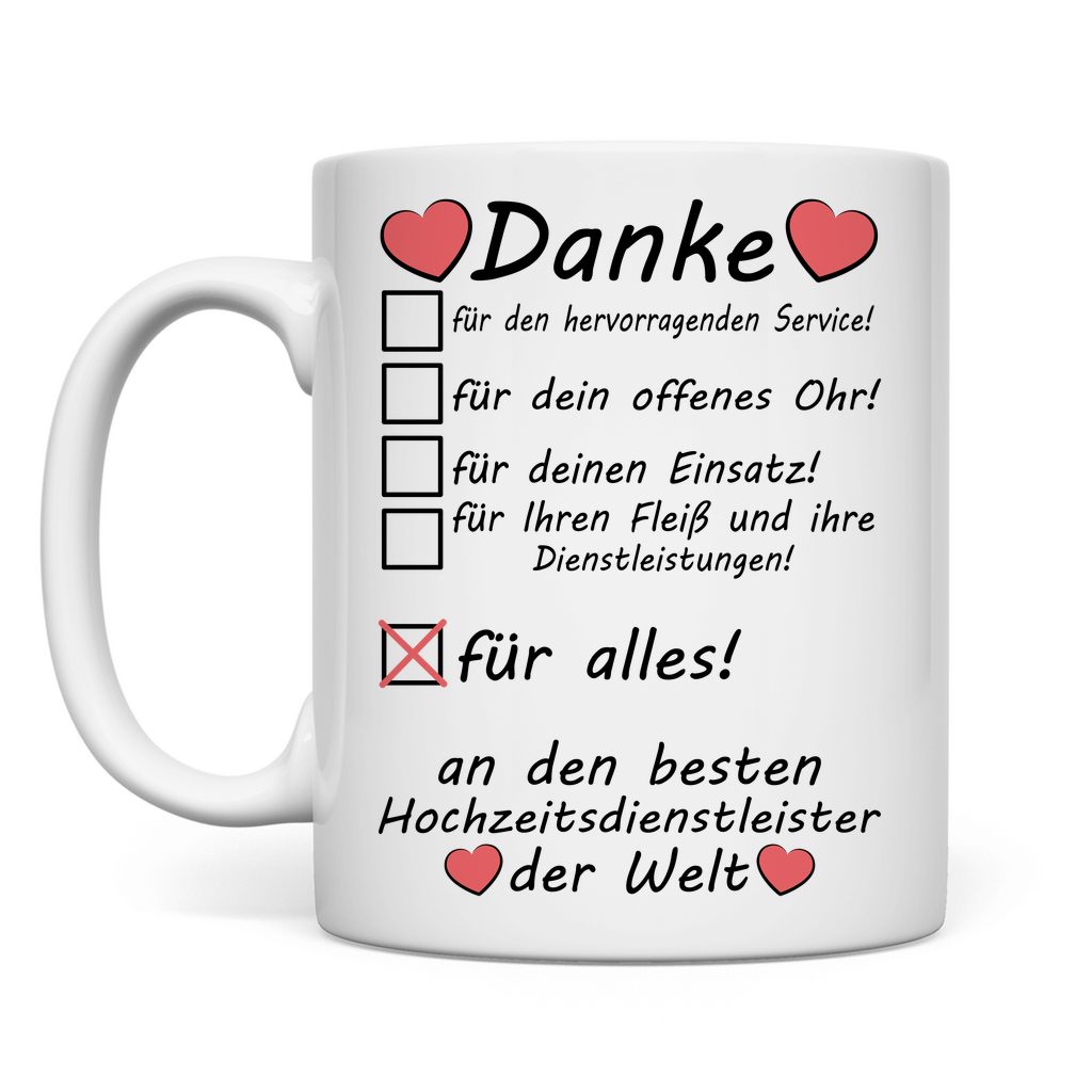 Danke an Dienstleister | Hochzeit | Geschenk