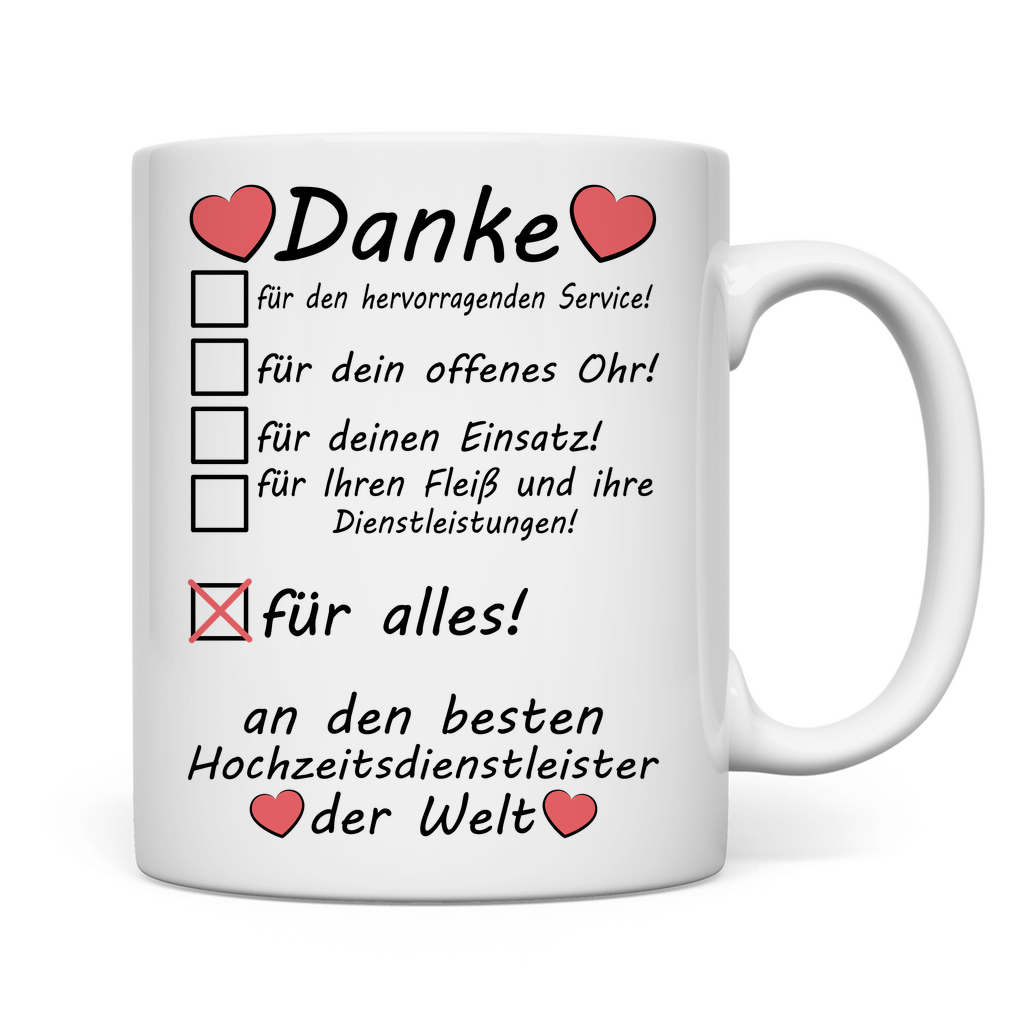 Danke an Dienstleister | Hochzeit | Geschenk