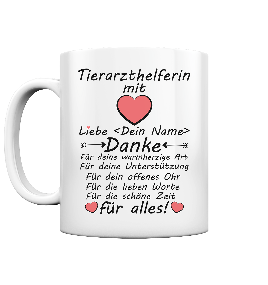 Dankeschön an | Tierarzthelferin | Geschenk Tasse 2
