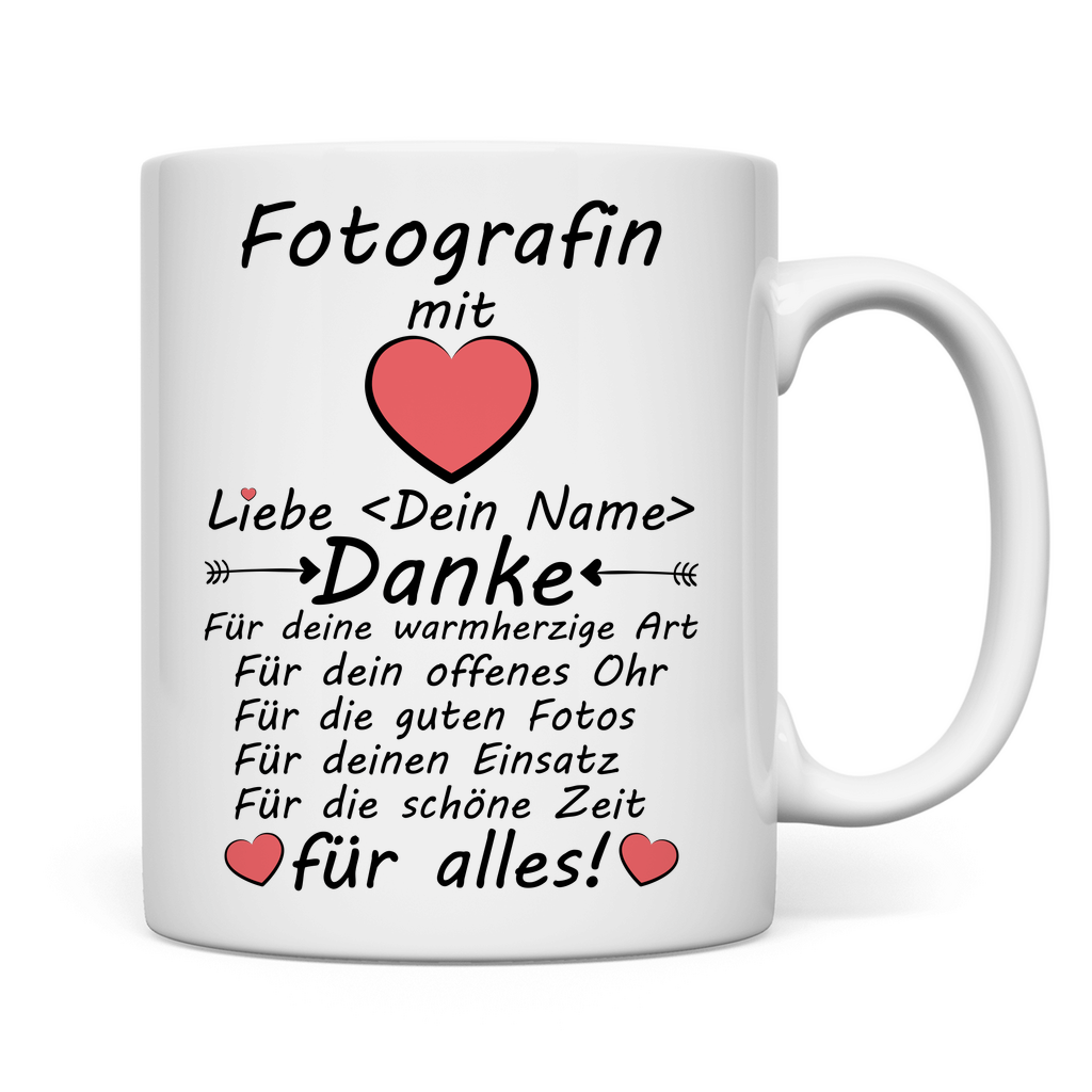Dankeschön für Fotograf Hochzeit | Tasse