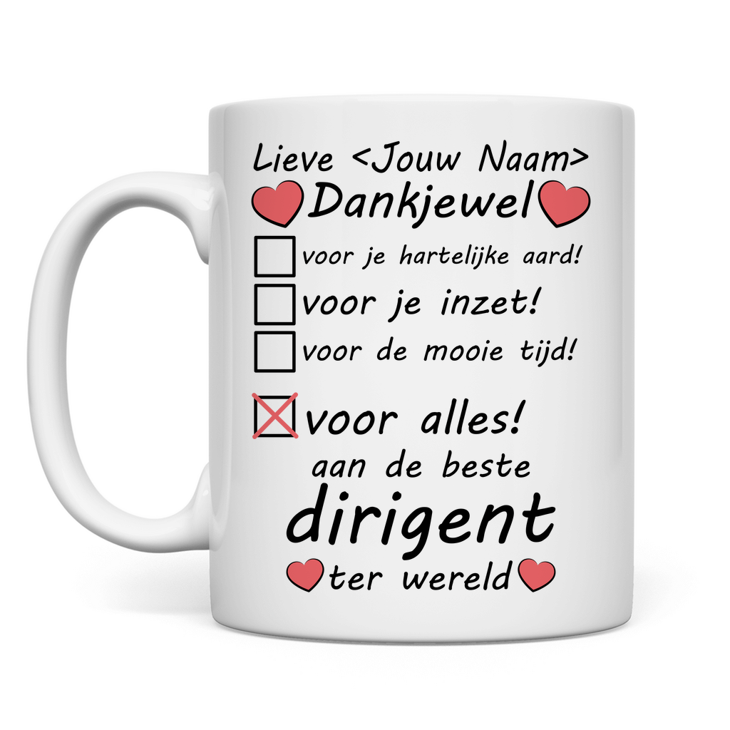 Dirigent Mok - Afscheid Cadeau - Bedankt - Persoonlijk