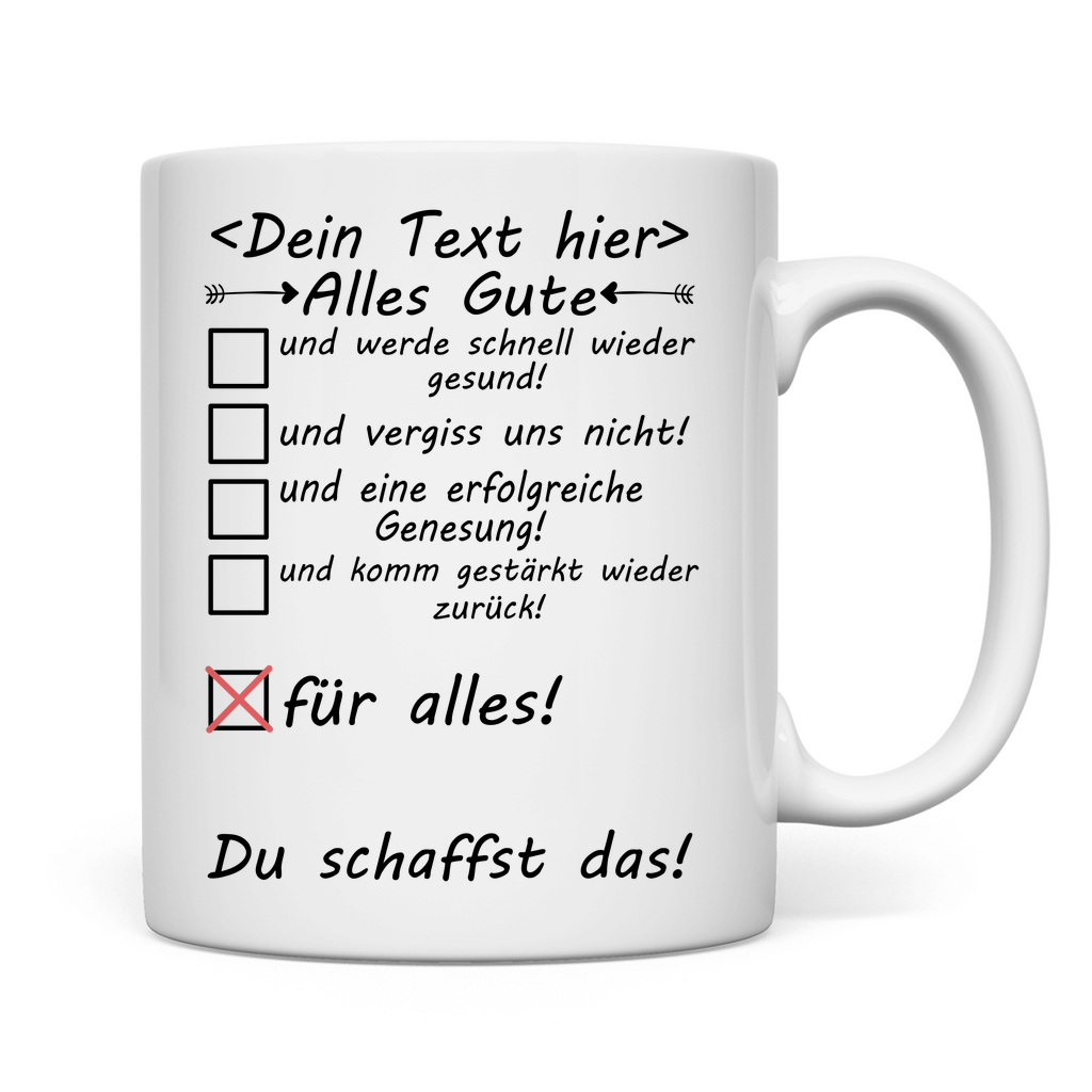 Du schaffst das | Gute Besserung wünsche | Geschenk