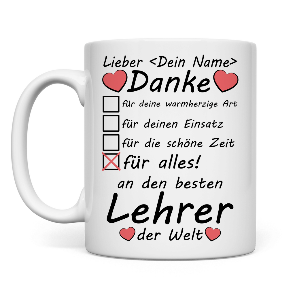 Ehemalige Alten Lehrerin | Danke Geschenk