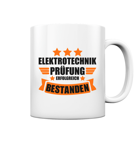 Elektrotechnik Master Geschenk - Abschluss Prüfung bestanden Tasse 