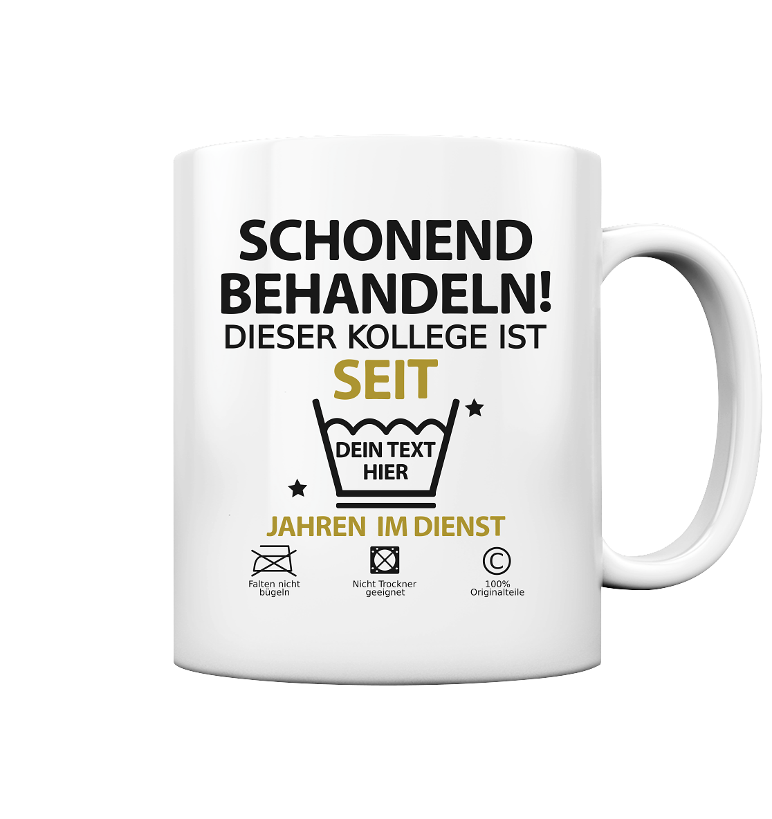 10 jähriges Firmenjubiläum Geschenk Mitarbeiter Tasse